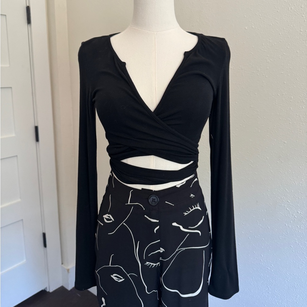Princess Polly wrap around crop top